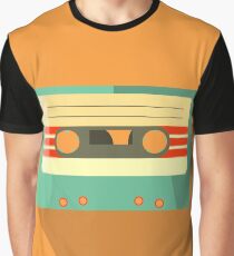 Orange Retro Mixtape Graphic T-Shirt