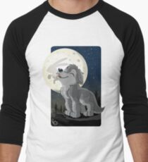 Little Wolf Howling Men's Baseball ¾ T-Shirt