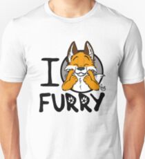 I grrarrrgh furry (fox version) Slim Fit T-Shirt