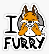 I grrarrrgh furry (fox version) Sticker
