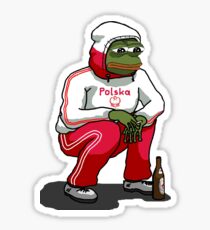 Rare Pepe - Slav Squat Polski Edition Sticker