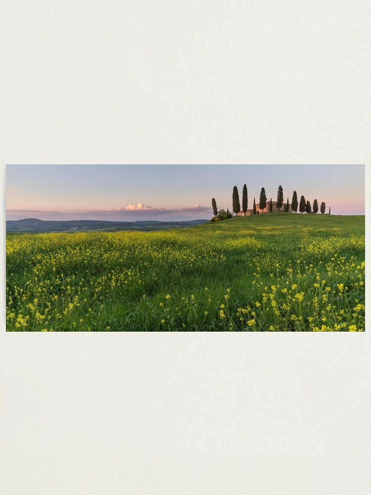Alternate view of farmhouse pienza Photographic Print