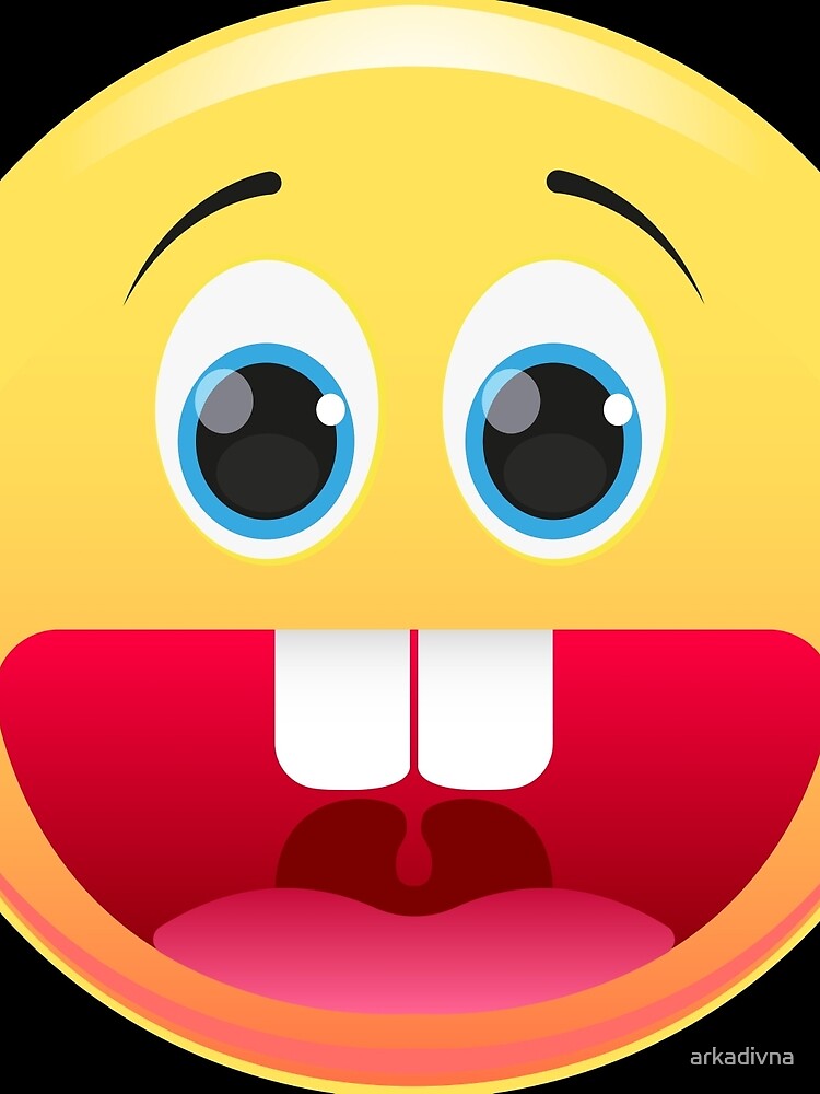 Happy ranter smile box "Smiley. Face with a big smile" Drawstring Bag by arkadivna | Redbubble