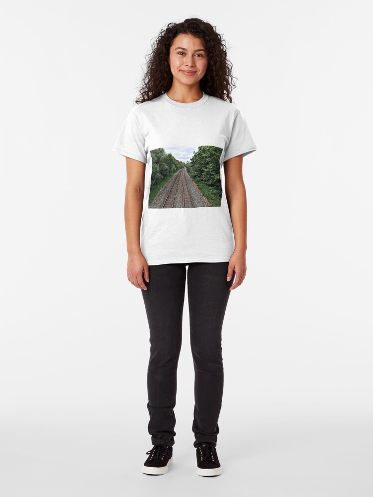 Alternate view of Train in the distance Classic T-Shirt