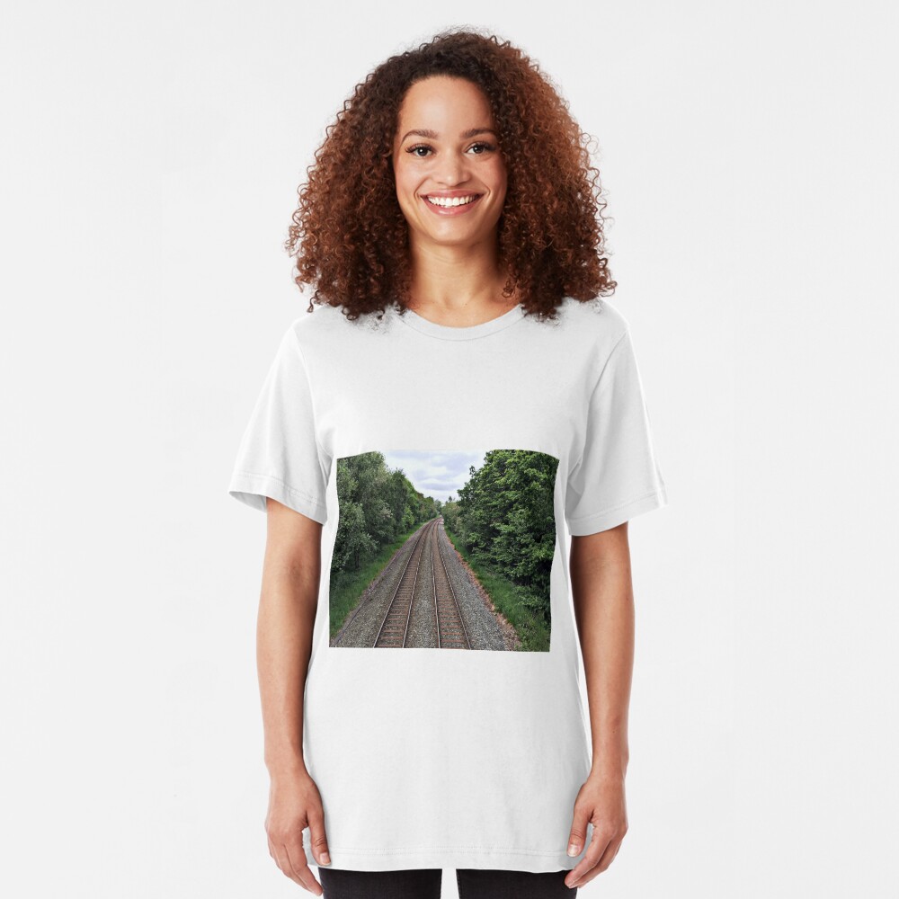 Train in the distance Slim Fit T-Shirt