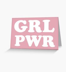 Girl Power Greeting Card