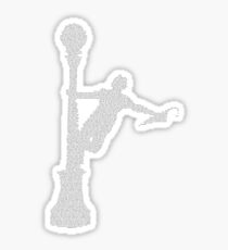 Singin' In the Rain Lyric Silhouette Sticker