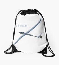 Be free like a bird Drawstring Bag