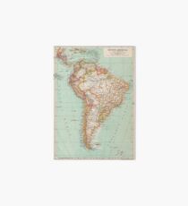 South America Antique Maps Art Board