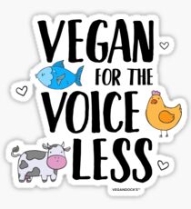Vegan for the Voiceless Compassion T-Shirt Sticker