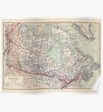 Canada Antique Maps Poster