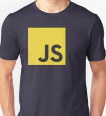 Camiseta unisex javascript js lenguaje de programación logo