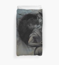 HARMONY - conté drawing with overlay Duvet Cover