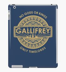 Gallifrey - No Gods or Kings, only Timelords iPad Case/Skin
