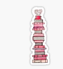 Pink Books Sticker