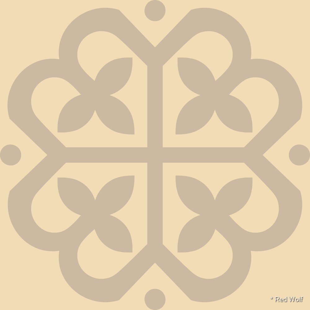 Geometric Pattern: Fleur-de-lis: Parchment by * Red Wolf