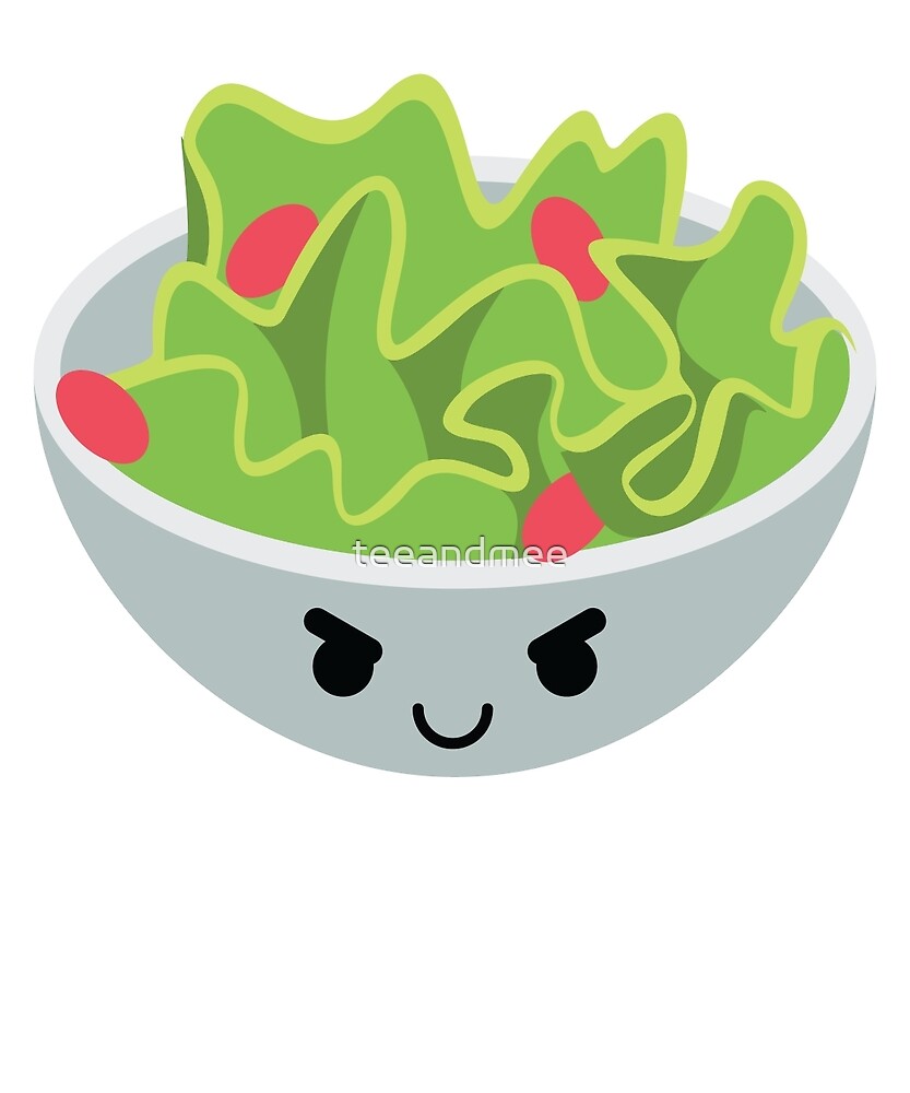 "Salad Emoji Naughty and Cheeky" by teeandmee Redbubble