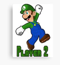 Luigi Player Two Canvas Print