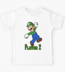 Luigi Player Two Kids Tee