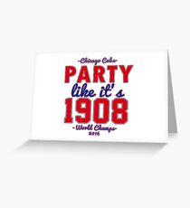 Chicago Cubs World Series Design Greeting Card
