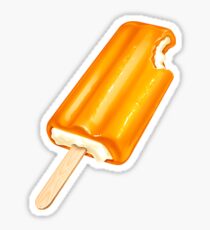 orange popsicle dreamsicle Sticker