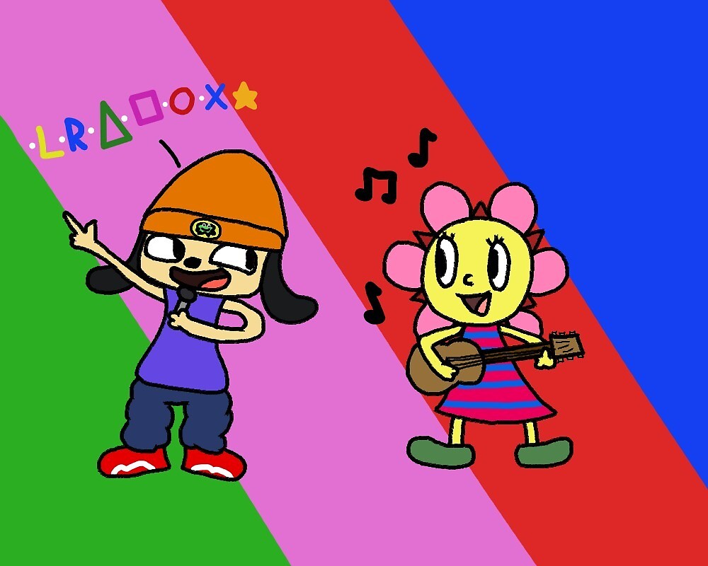 Parappa and Sunny Funny Jamming out