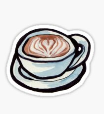 latte heart Sticker