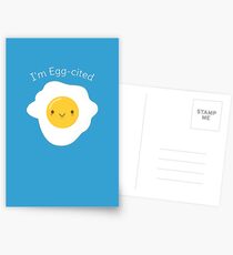 Süß und Kawaii Ei Wortspiel Postkarten