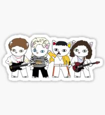 Meow rock band Sticker