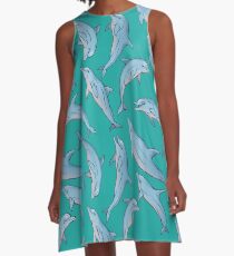 A story about dolphins 3 A-Line Dress