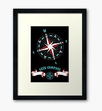 Geek Compass Framed Print