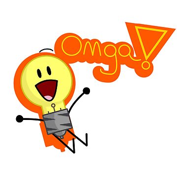 "Lightbulb OMGA" Sticker for Sale by Ex Dee | Redbubble
