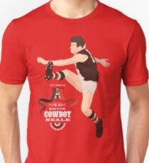 Cowboy Neale - St Kilda (for red, grey or black shirts) Slim Fit T-Shirt