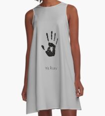 Dark Brotherhood Knows.. You've been Bad! A-Line Dress