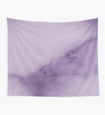 Deep Lavender Marble Pattern Wall Tapestry