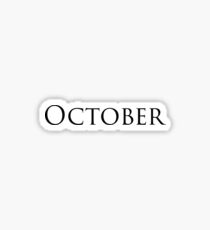 October Sticker