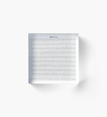 Ouat script - Skin deep Acrylic Block