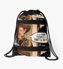 That'll Do Pig Drawstring Bag