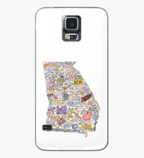 Georgia Music Map Case/Skin for Samsung Galaxy