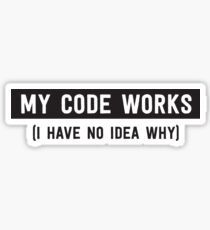 My code works (I have no idea why) Sticker