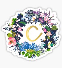 C flowers Sticker