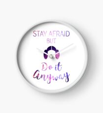 Stay Afraid, But Do It Anyway - Carrie Fisher Clock
