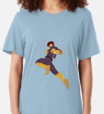 Captain Falcon Knee Slim Fit T-Shirt
