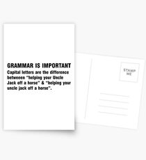 Grammar is important Postcards