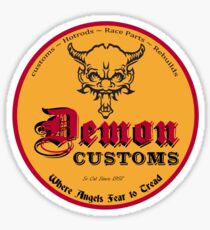 Demon Customs Hot Rod Sticker