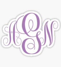Customized Monogram Sticker