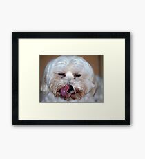 I Love My Food Framed Print