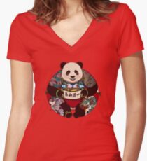 Circle of Harmony Women's Fitted V-Neck T-Shirt