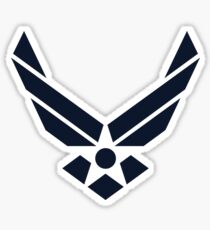 United States Air Force Logo, Blue Sticker