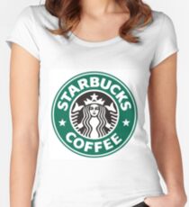 Starbucks coffee logo Women's Fitted Scoop T-Shirt